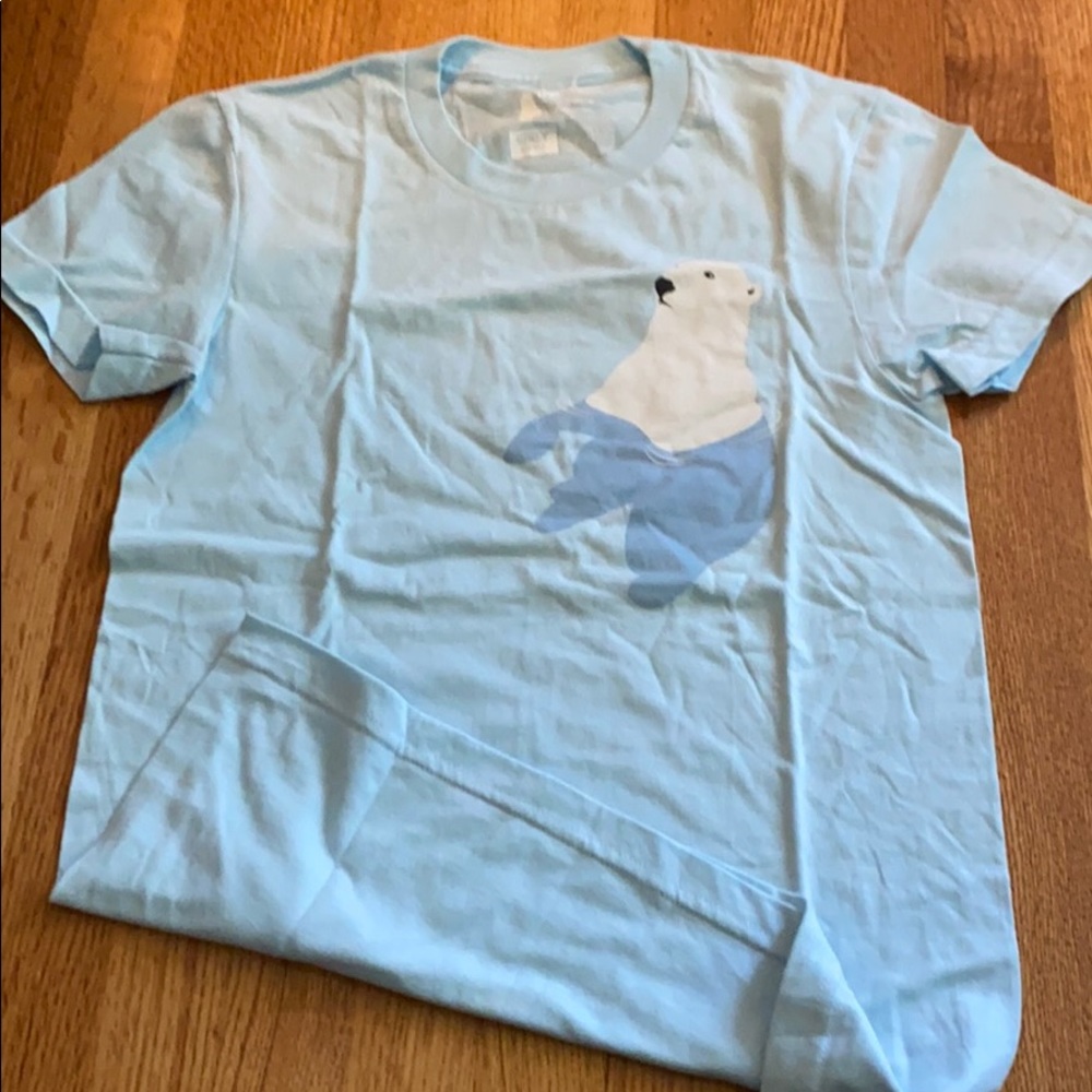 Threadless permafrost pollution polar bear tee